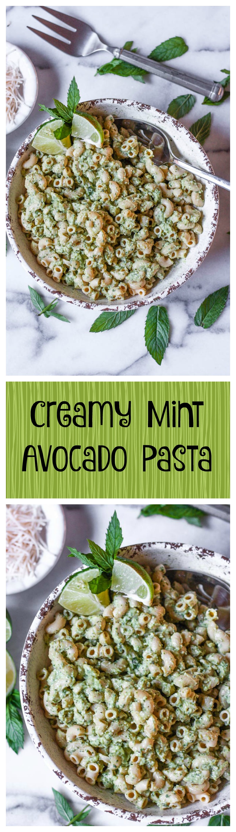 creamy mint avocado pasta
