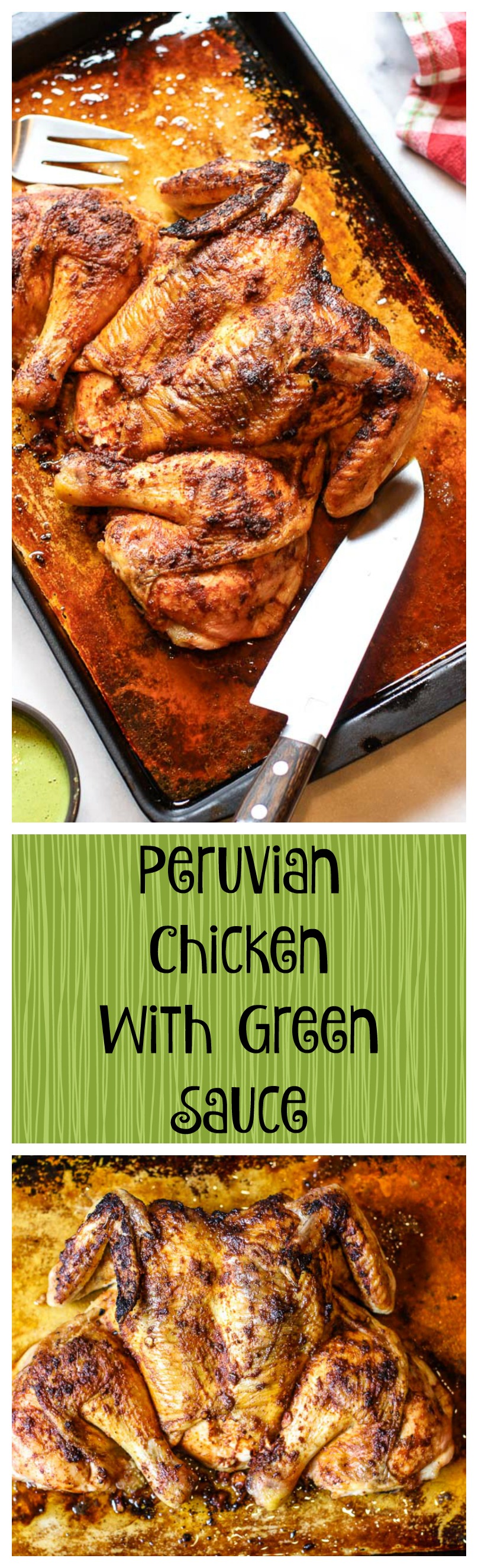 peruvian chicken with green sauce
