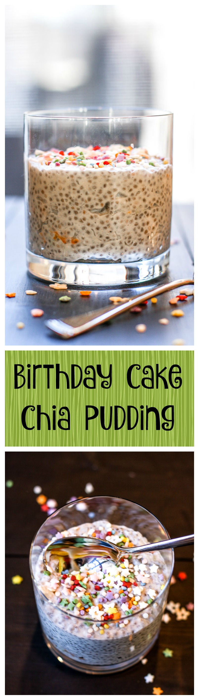 birthday cake chia pudding