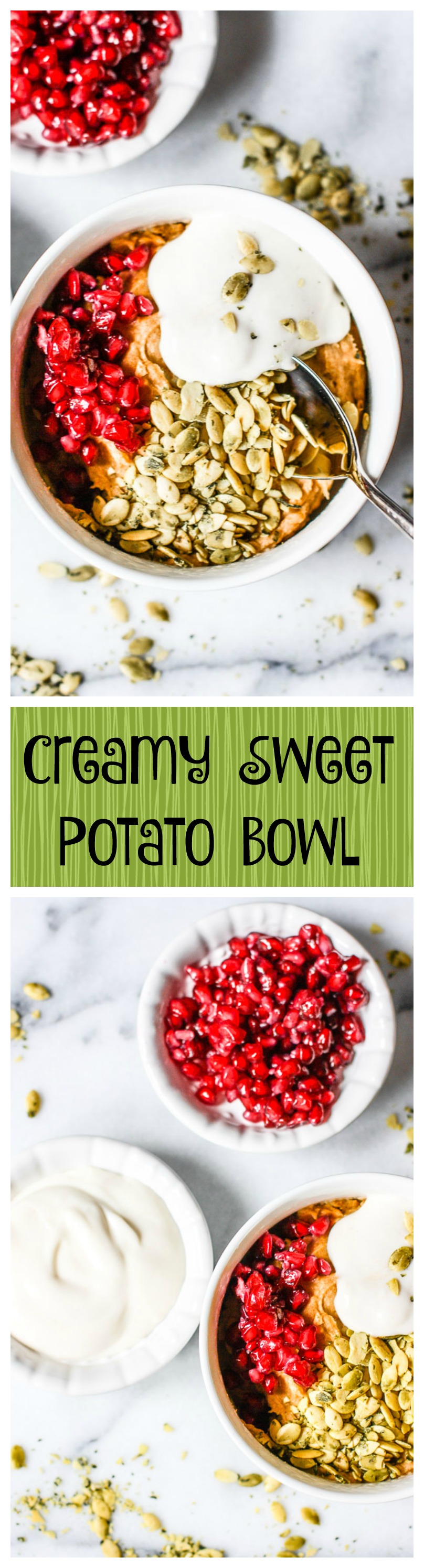 creamy sweet potato bowl